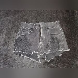 American Eagle Black Denim Shorts